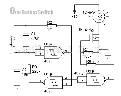 Digital key with just one button Circuit Diagram ... atv radio wiring diagrams 