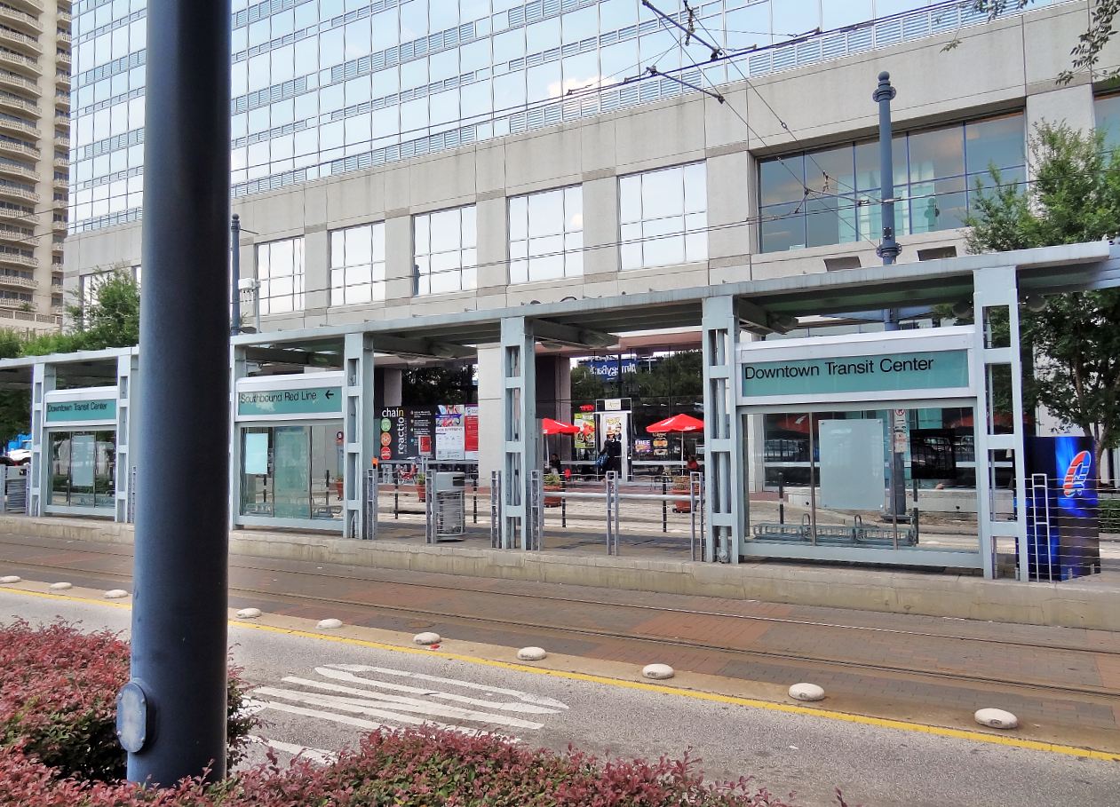 Houston in Pics Downtown Transit Center Houston METRO