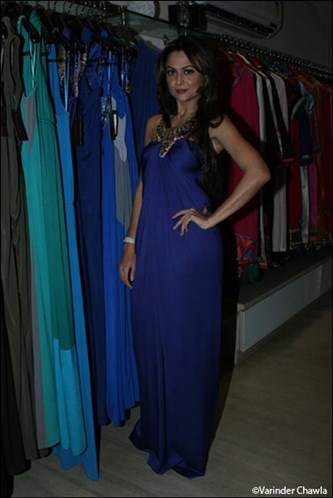 Amrita arora in a blue gown  - (4) -  The beautiful babes of B-town in Gowns 