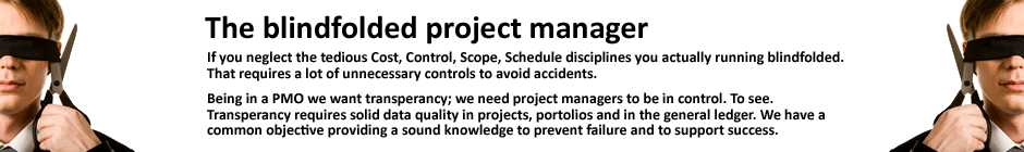 The blindfolded project manager