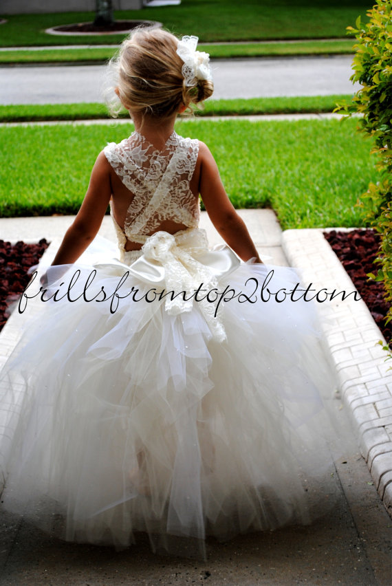 Hull Family of Four Lace and Tulle Flower Girl Dress Project
