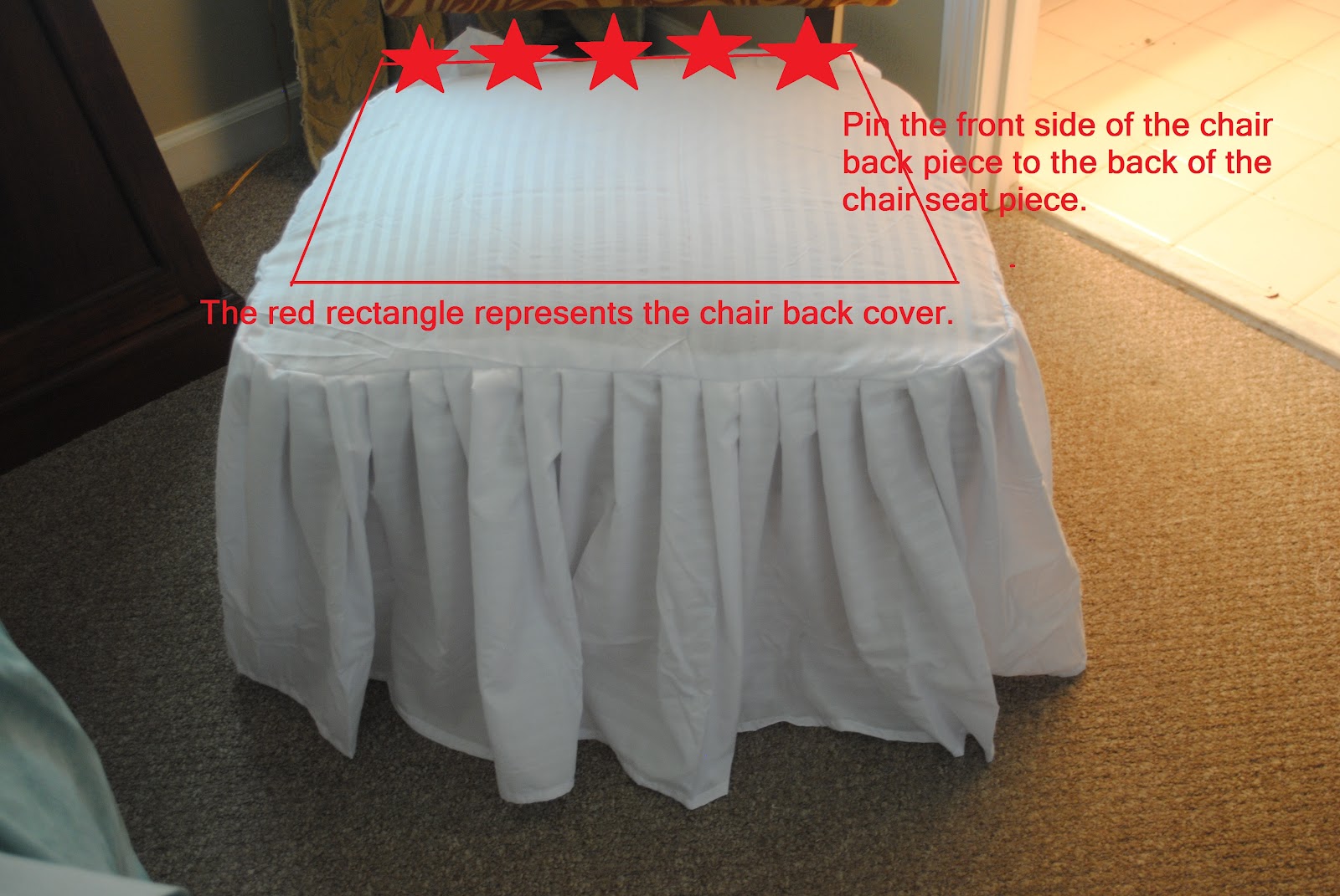 ReNew ReDo! Cute Ruffled Chair Slipcover How To