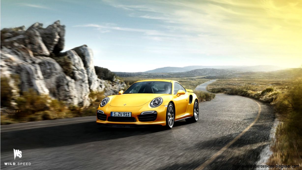 Yellow Porsche 911 Turbo S Wallpaper  HD Car Wallpapers