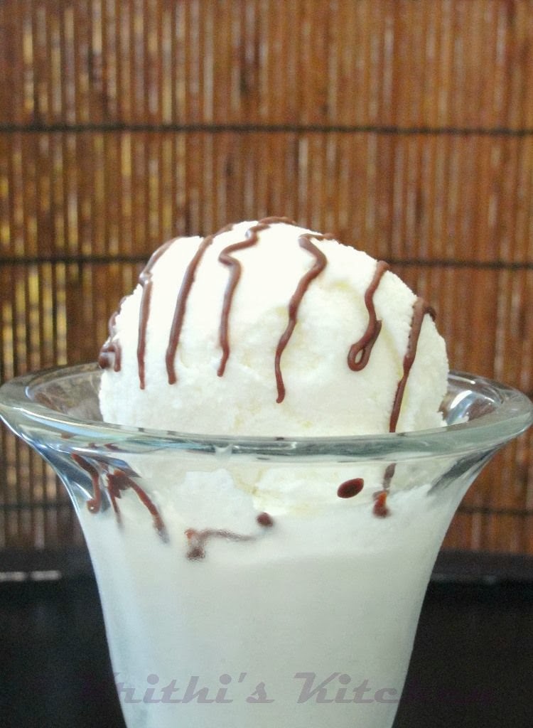Krithi's Kitchen Coconut Ice Cream Desserts Recipes