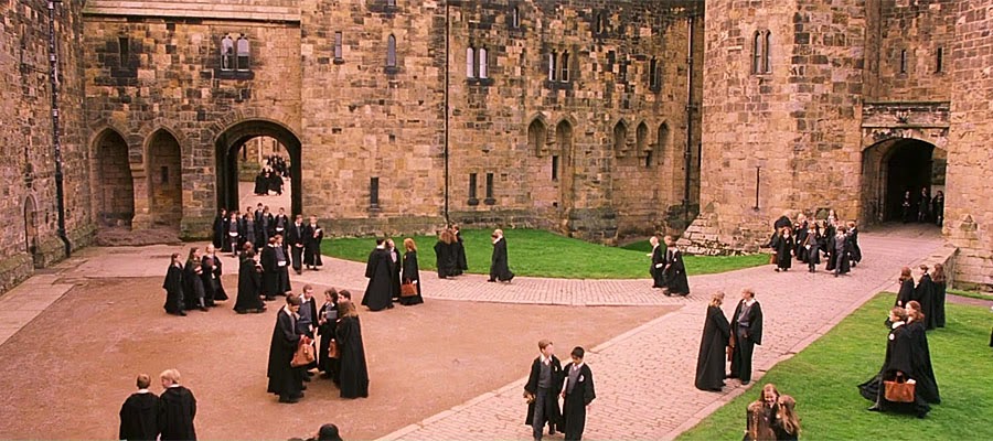 Shot on location - Films and TV-series: Alnwick Castle, England