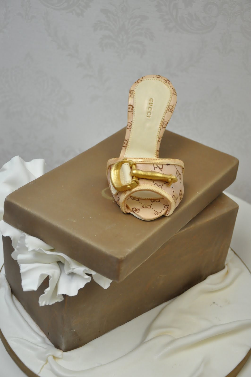 Shirley's BreaDessert Gucci Heel & Shoe Box