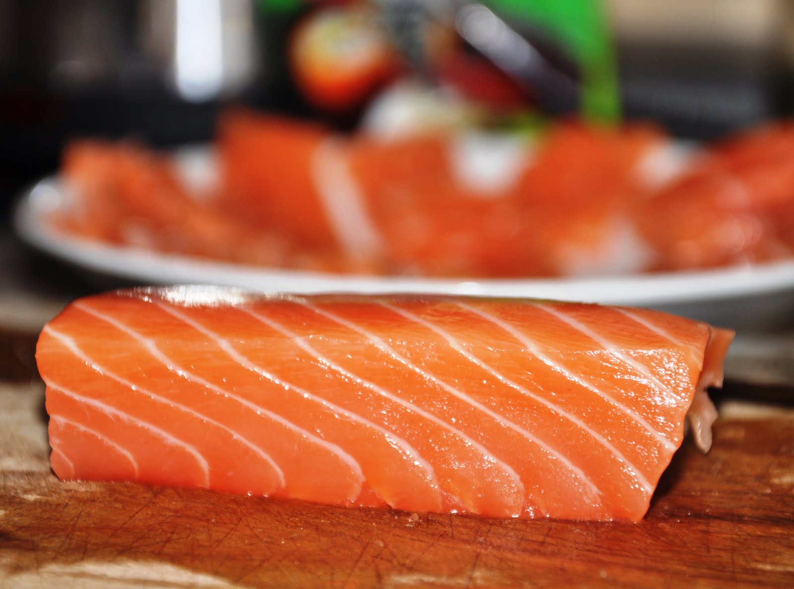 Madame Fabuleuse Prawn and Vegetable Tempura with Salmon Nigiri