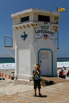 Shane at Laguna Beach Lifeguard station