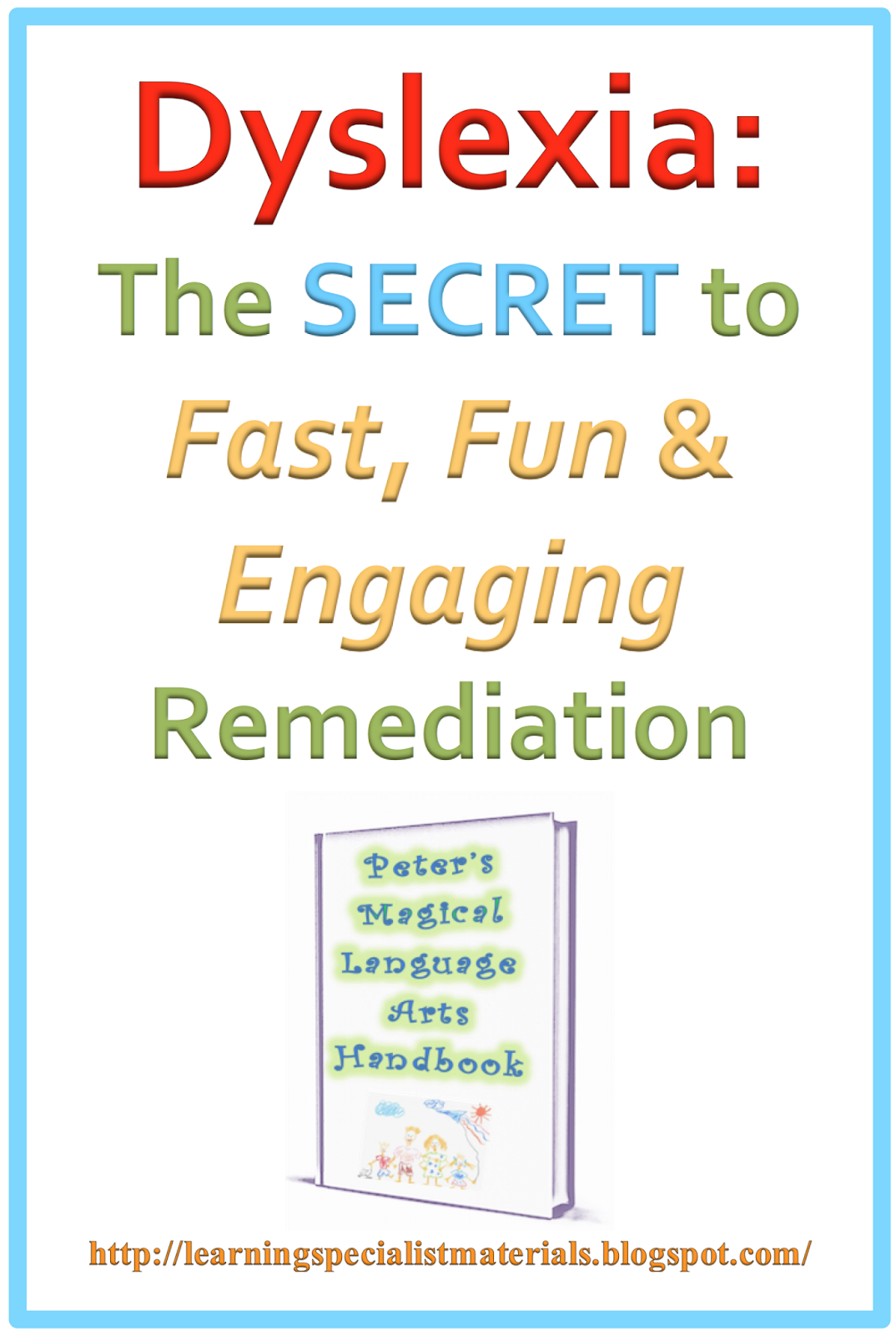 Learning Specialist and Teacher Materials Good Sensory Learning Fast