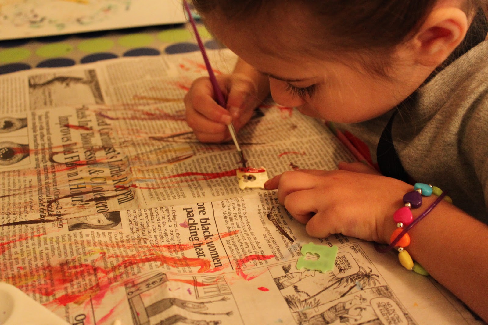 Green Owl Art Bread Tag Charms