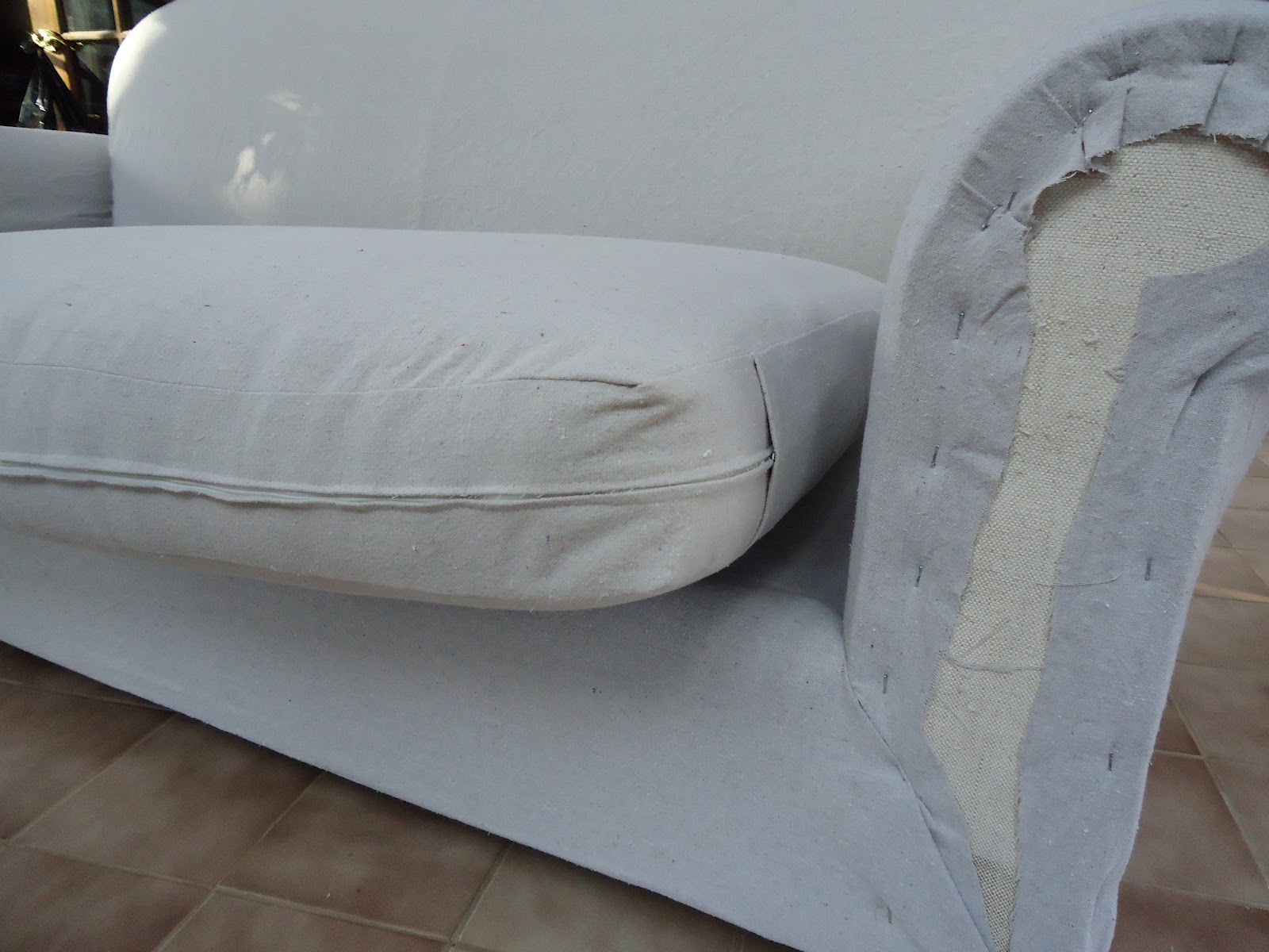 powell brower at home My first sofa reupholster!