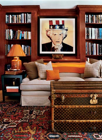 Decorating with vintage Louis Vuitton trunks