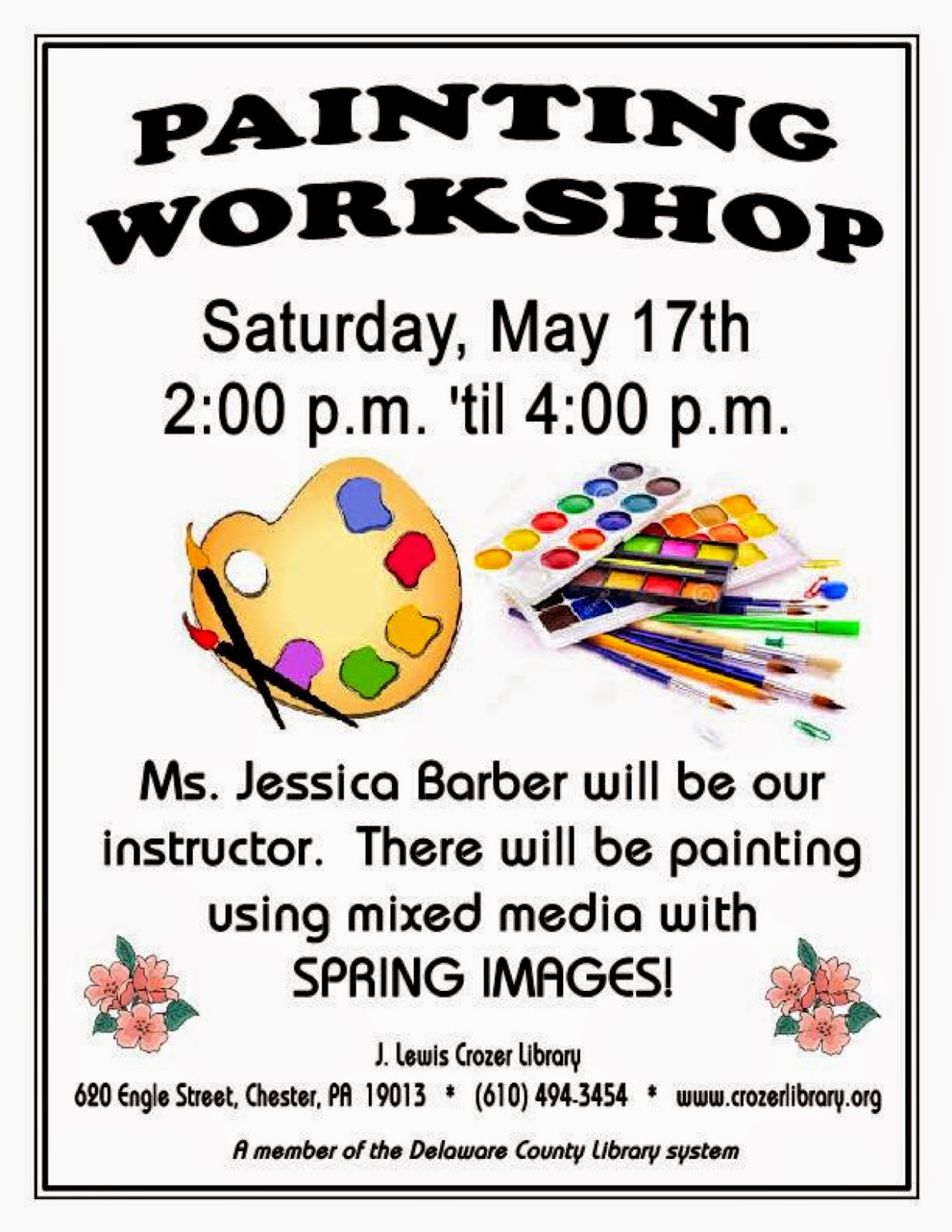 The Chester City Blog Paint at Crozer Library Sat May 17