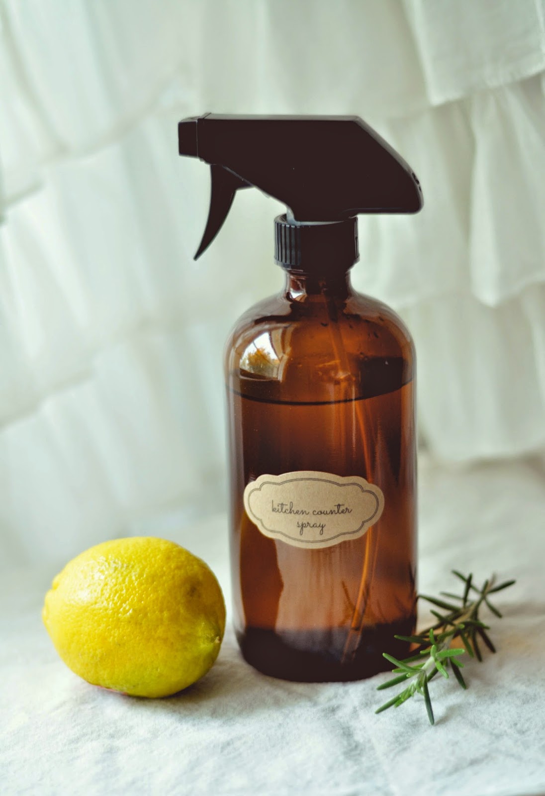 a forest full of songbirds DIY Rosemary Lemon Kitchen Spray