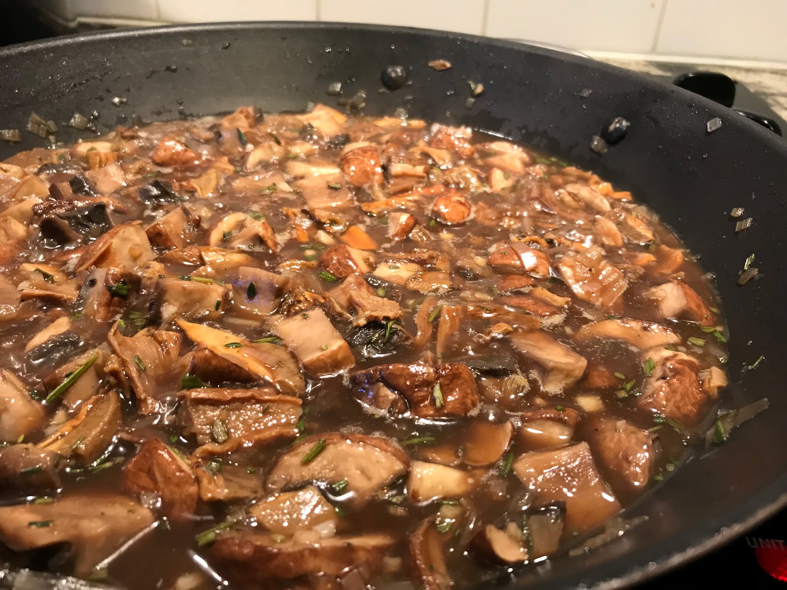 Vegan Portobello and Porcini Mushroom Stroganoff