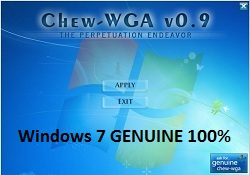 Activator Windows 7- Chew7 Build 0.7 6.1 (2011)