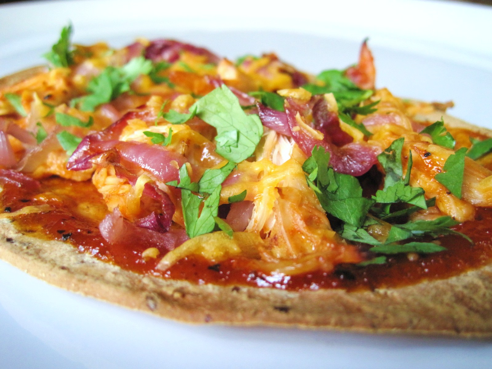 A Nickel's Worth of News BBQ Chicken Flat Bread