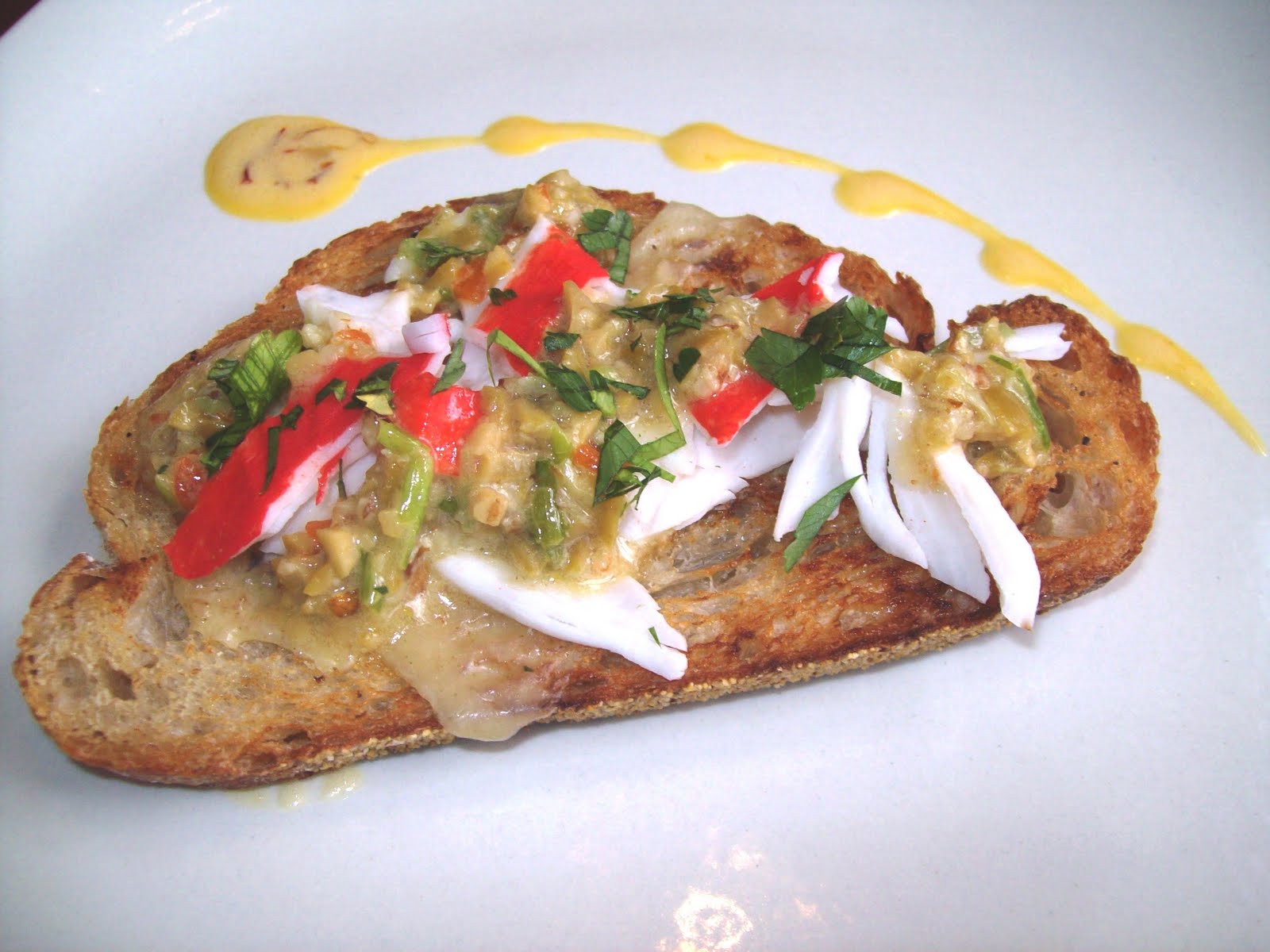 Recipes from the kitchen of Momma Lori Crab Bruschetta