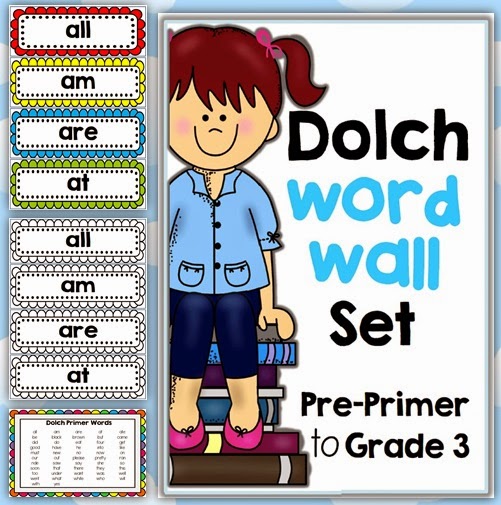 Dolch Word Walls Pre-Primer to Grade 3 Bundled  This file includes Dolch word walls for: Pre-Primer Primer Grade One Grade Two and Grade Three Dolch words