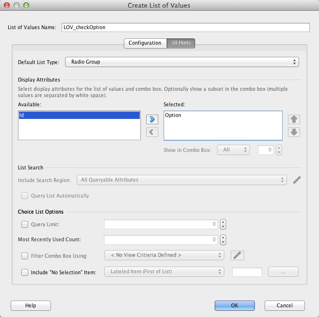 Born To DeBug ADF Radio Group inside an af tree table through a
