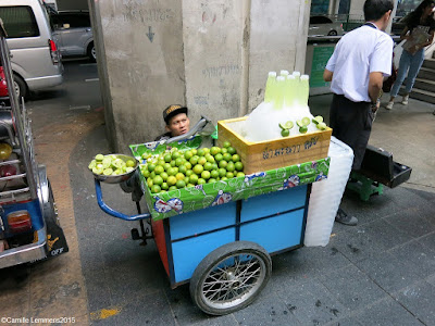 Food on wheels, refreshing fruit in Bangkok