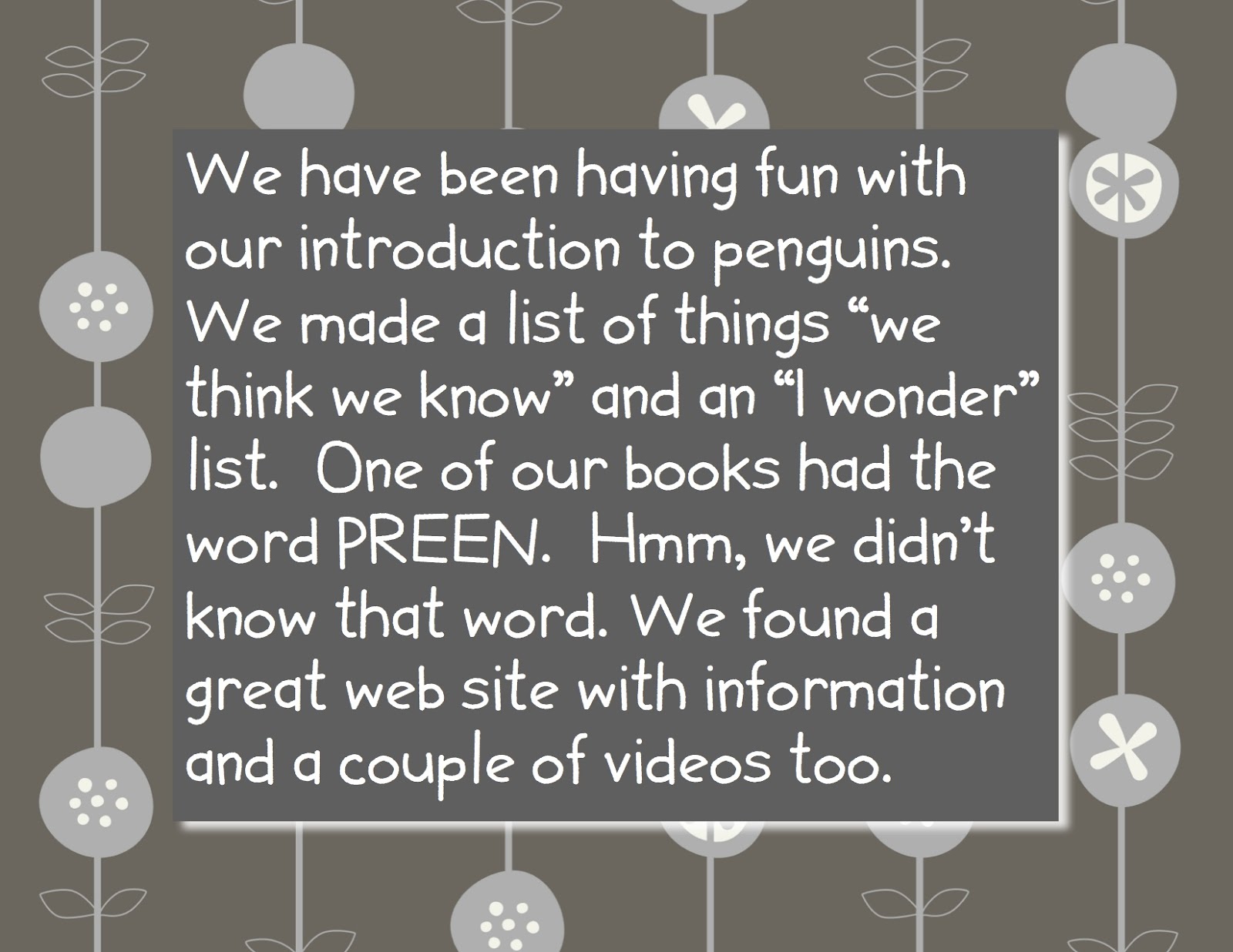 Hurray for FDK! Penguins Preen What does it mean?