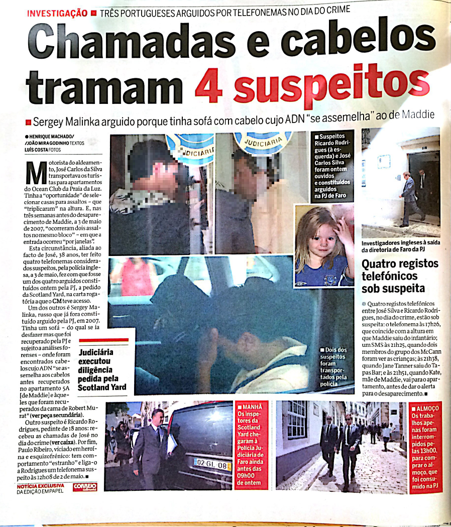 Latest from Joana Morais - phone calls and hairs frame suspects Cdm+pag+1