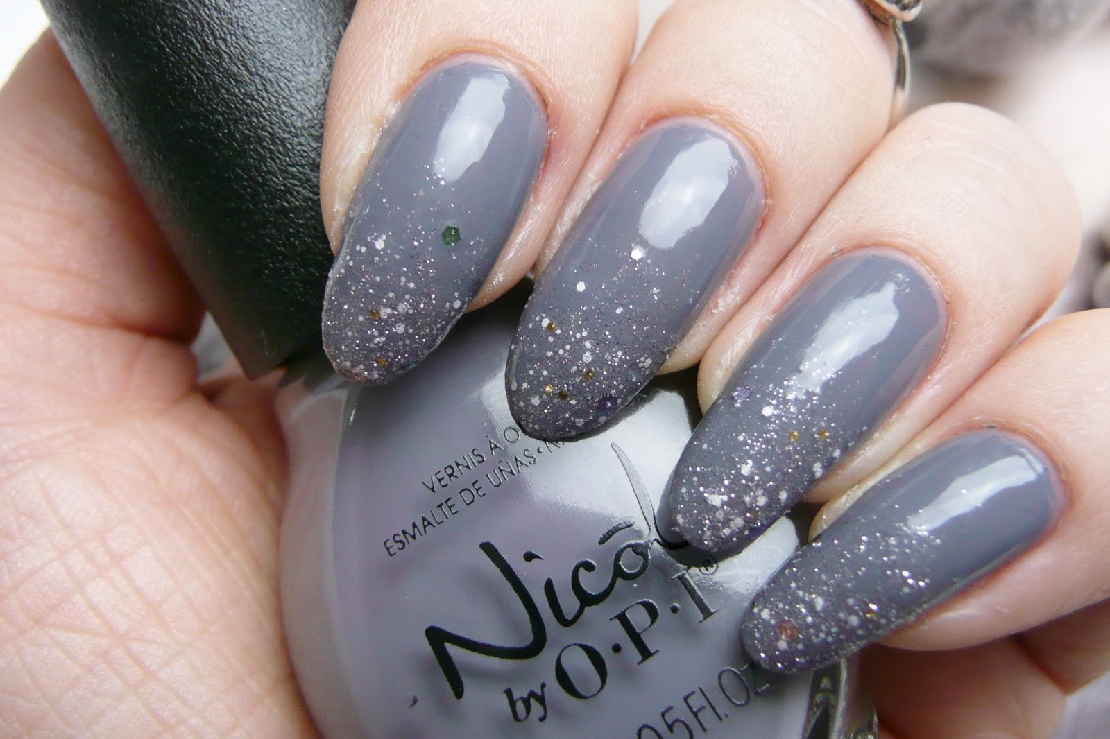 Mani Monday Glittering Gray Kaitlyn Elisabeth Beauty