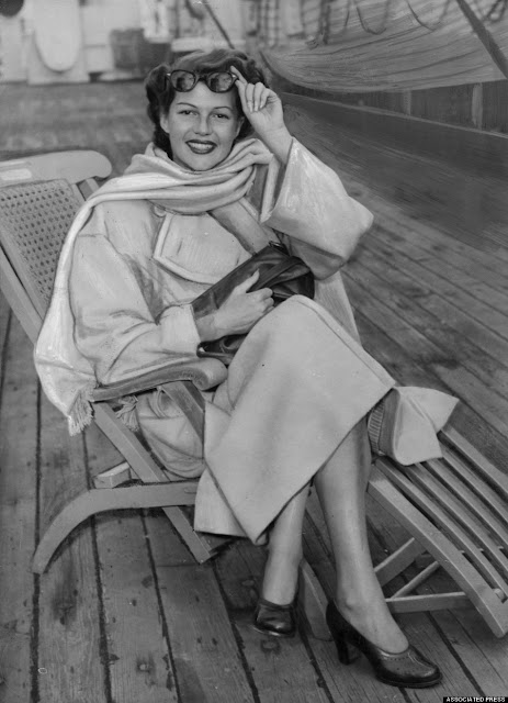 Stunning Image of Rita Hayworth on 4/26/1947 