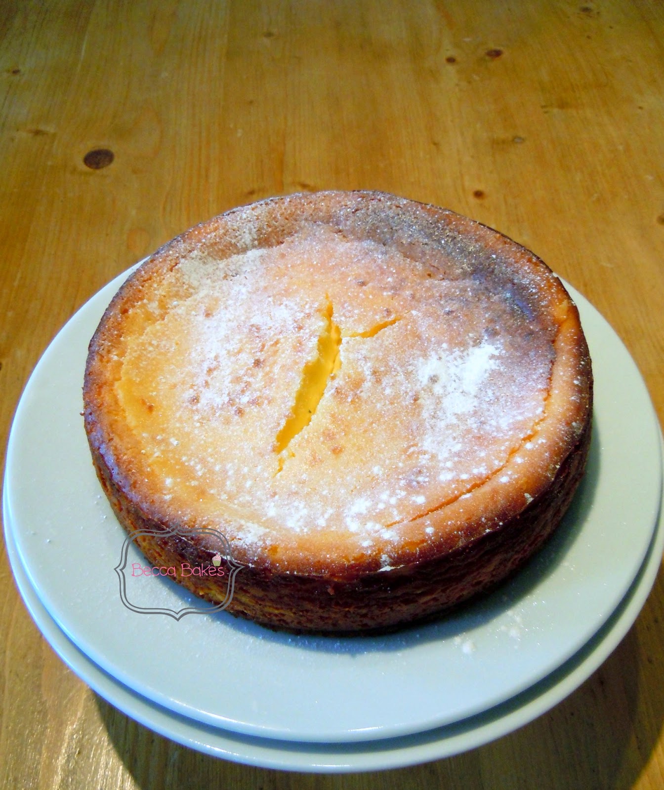 Becca Bakes Baked lemon cheesecake, Donna Hay style