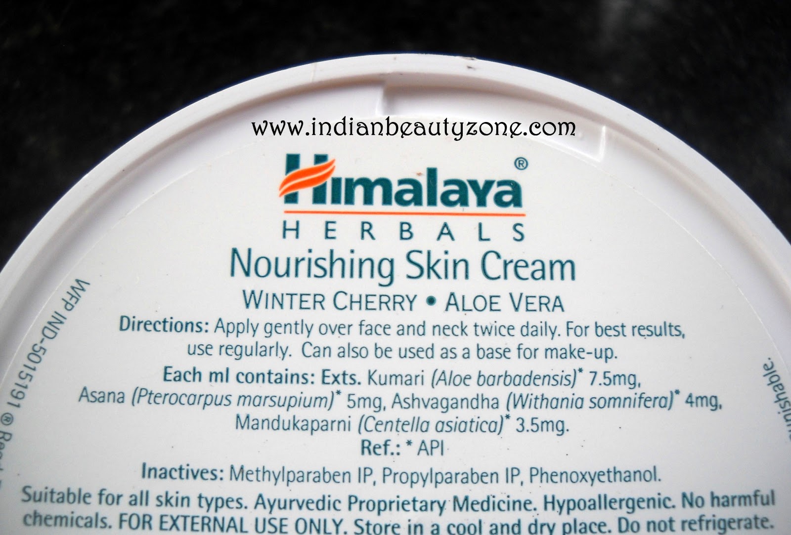 Indian Beauty Zone Himalaya Herbals Nourishing Skin Cream Review