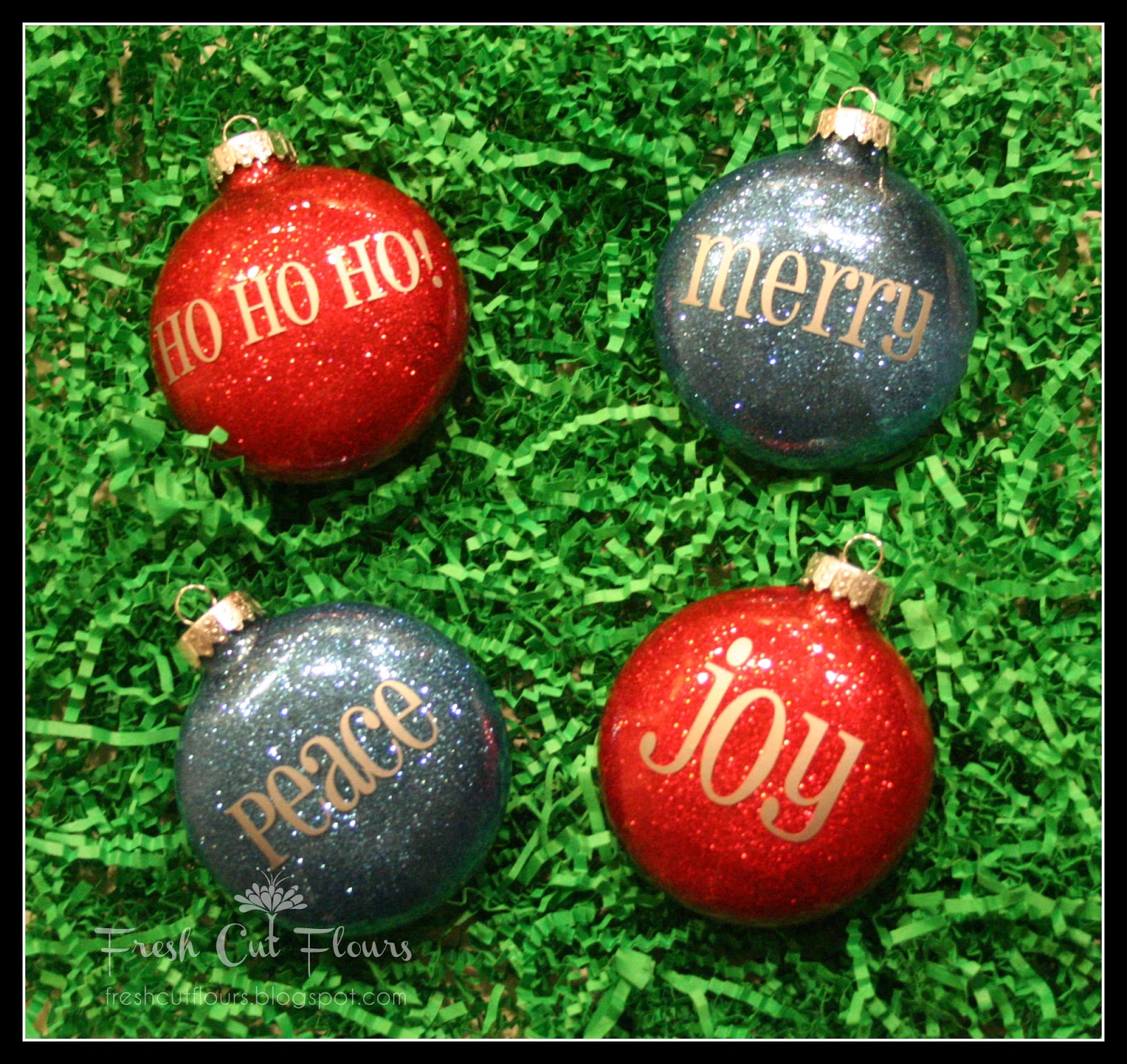 Fresh Cut Flours Easy Peasy DIY Ornaments!