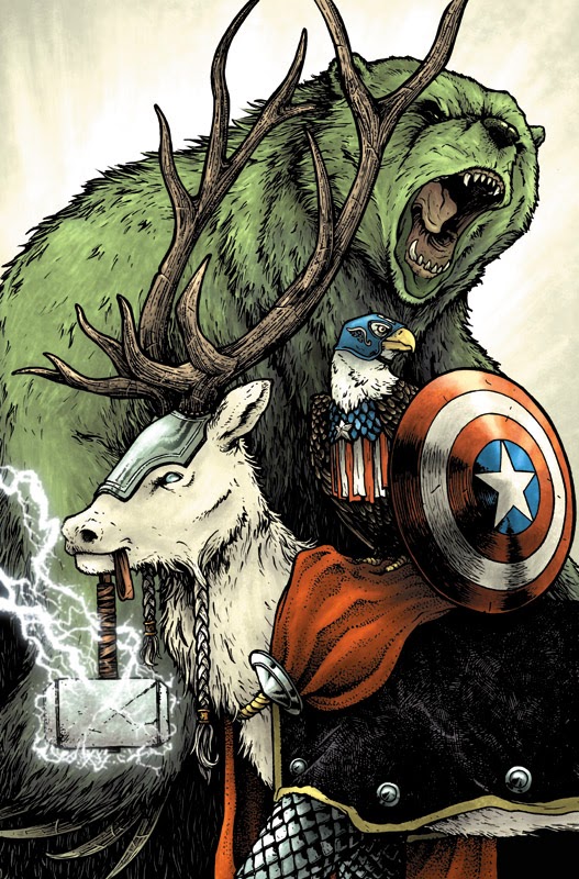 David Petersen's Blog: Animal Avengers Cover Process