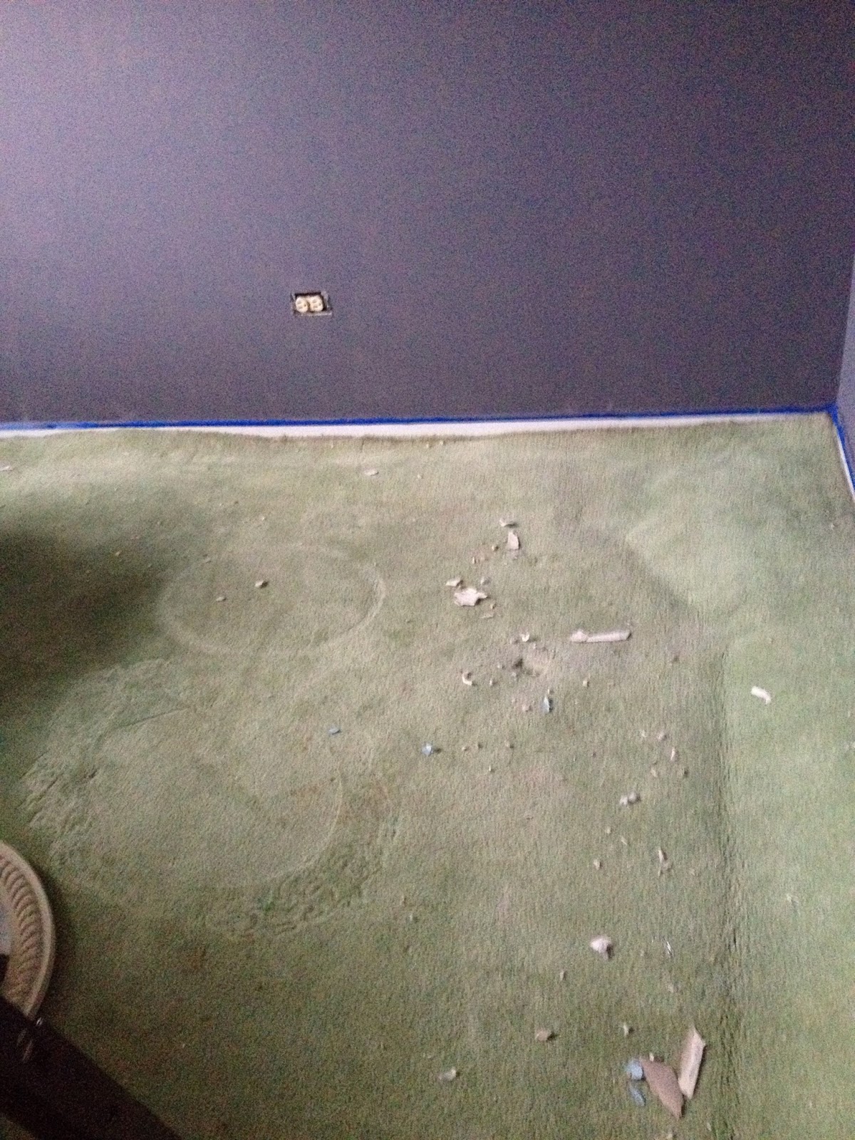 General Splendour Ugly carpet gone I painted underlayment to look