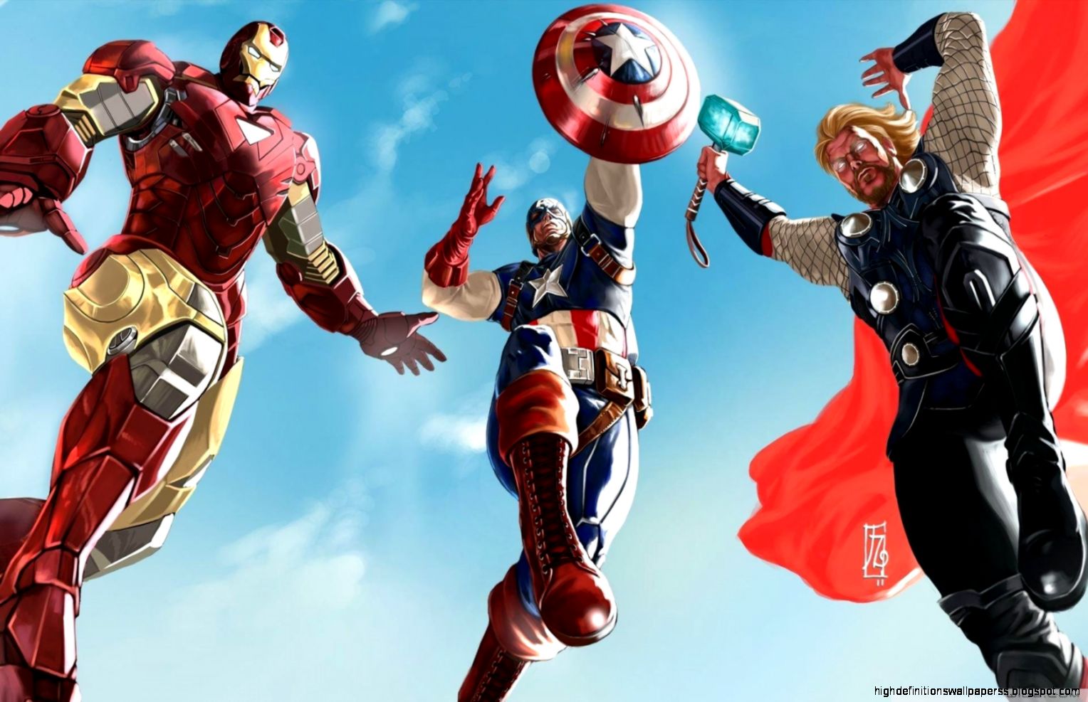 The Avengers Iron Man Captain America And Thor HD desktop The Avengers Iron Man Captain America And Thor HD desktop
