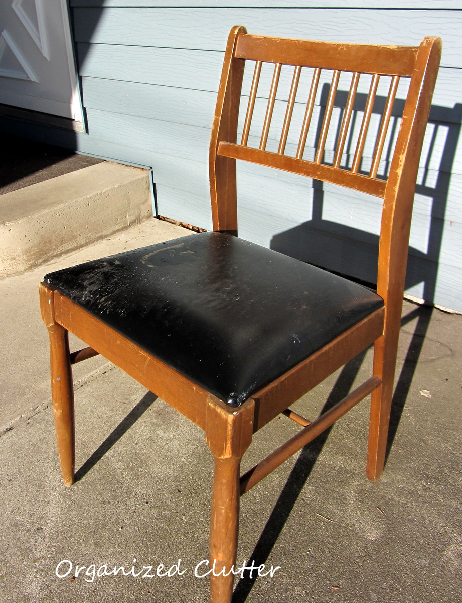 A Coffee Sack Win & A Garage Sale Chair Organized Clutter