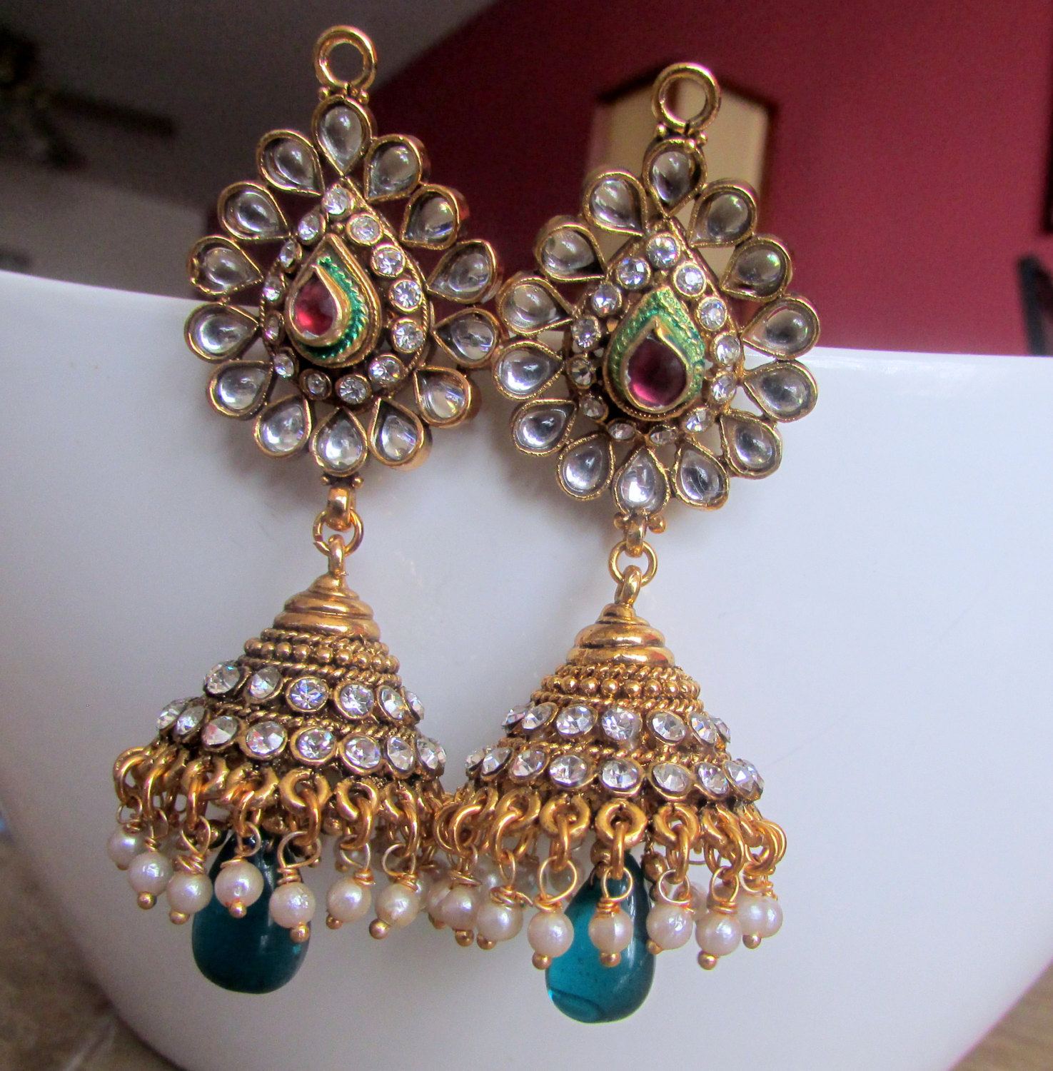 Elegance of living Indian Jhumka Earrings