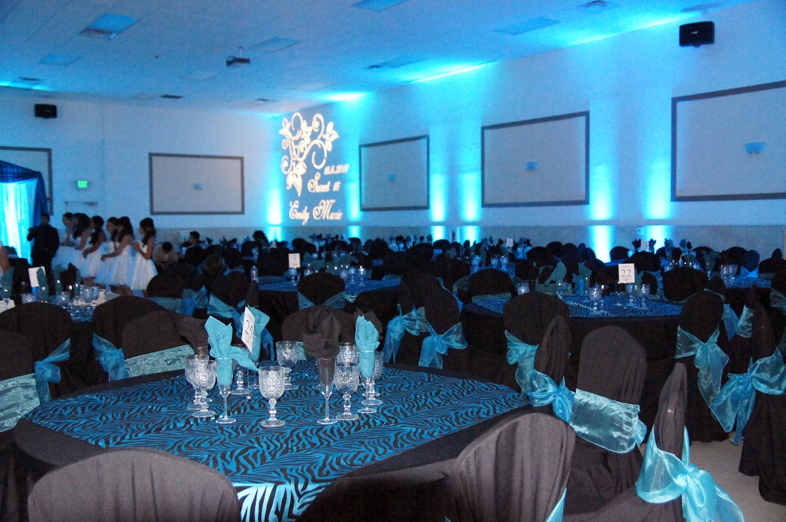 Royal Blue Quinceanera Table Decorations Photograph Quince