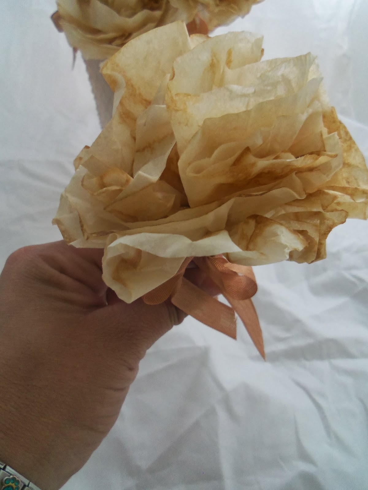 One Crafty Mess HAPPINESS handmade Coffee filter goodness Day 24