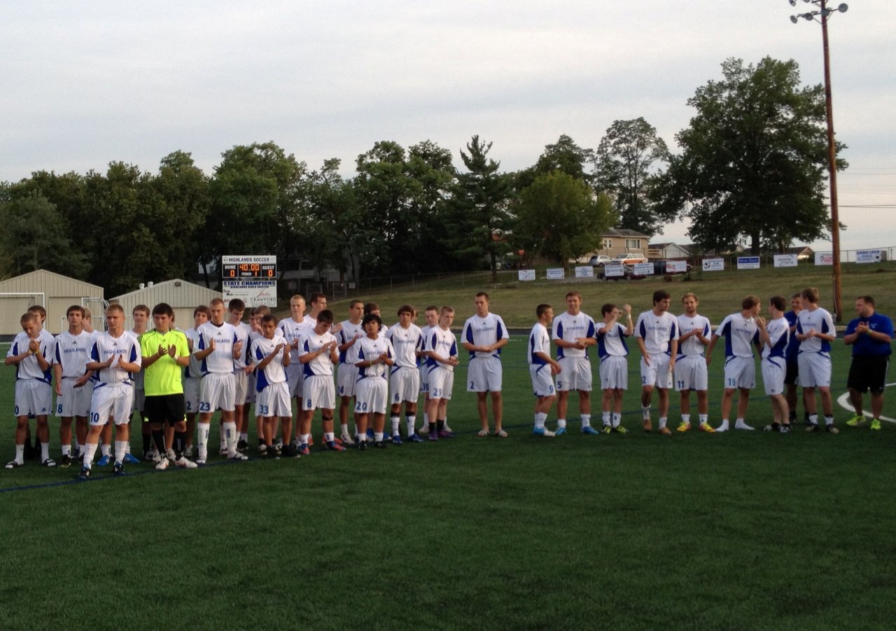 FORT THOMAS MATTERS Soccer Field Dedication as Highlands Boys Roll