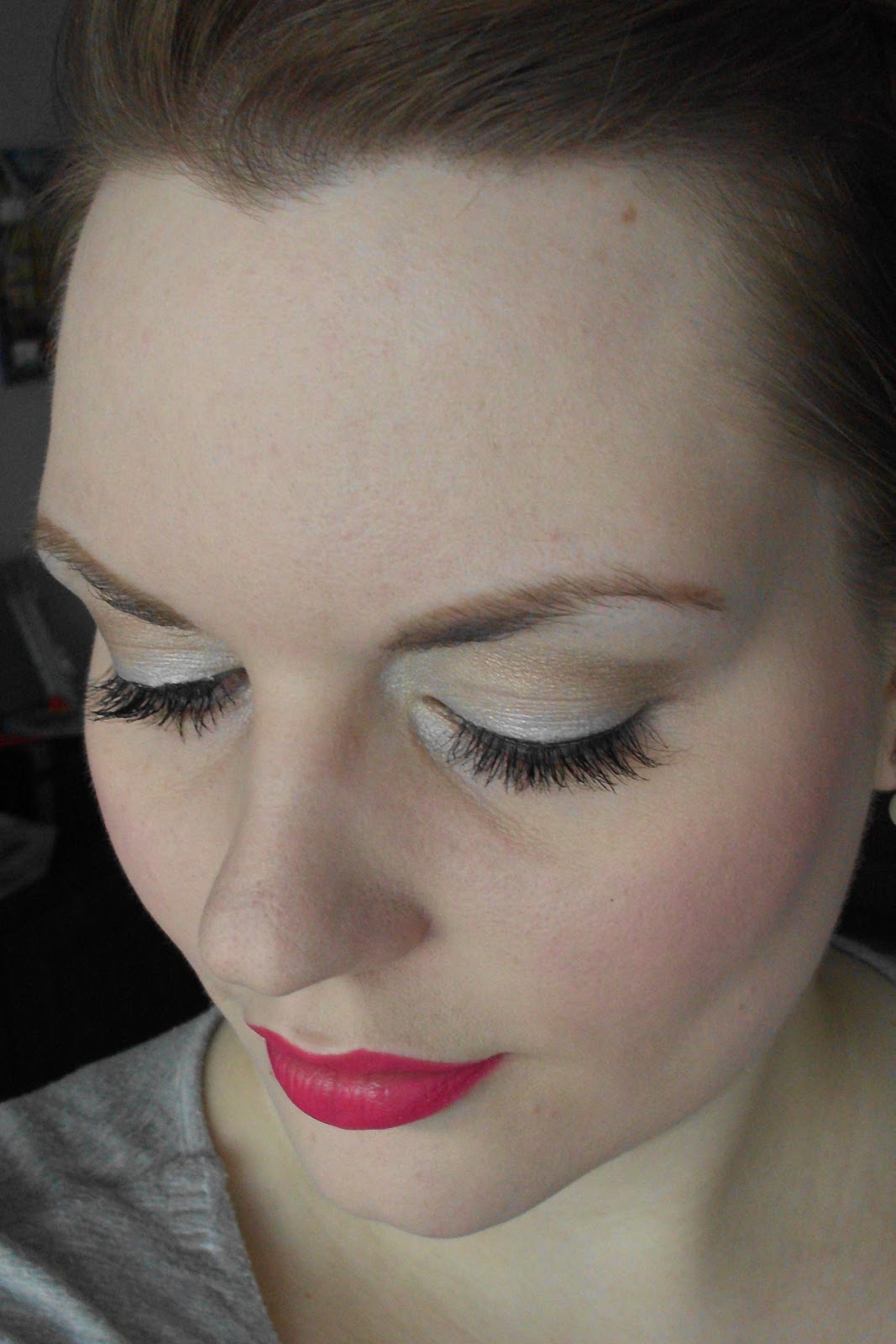 Erdbeerhonig: heiligabend amu und frisur ... Beige und lila