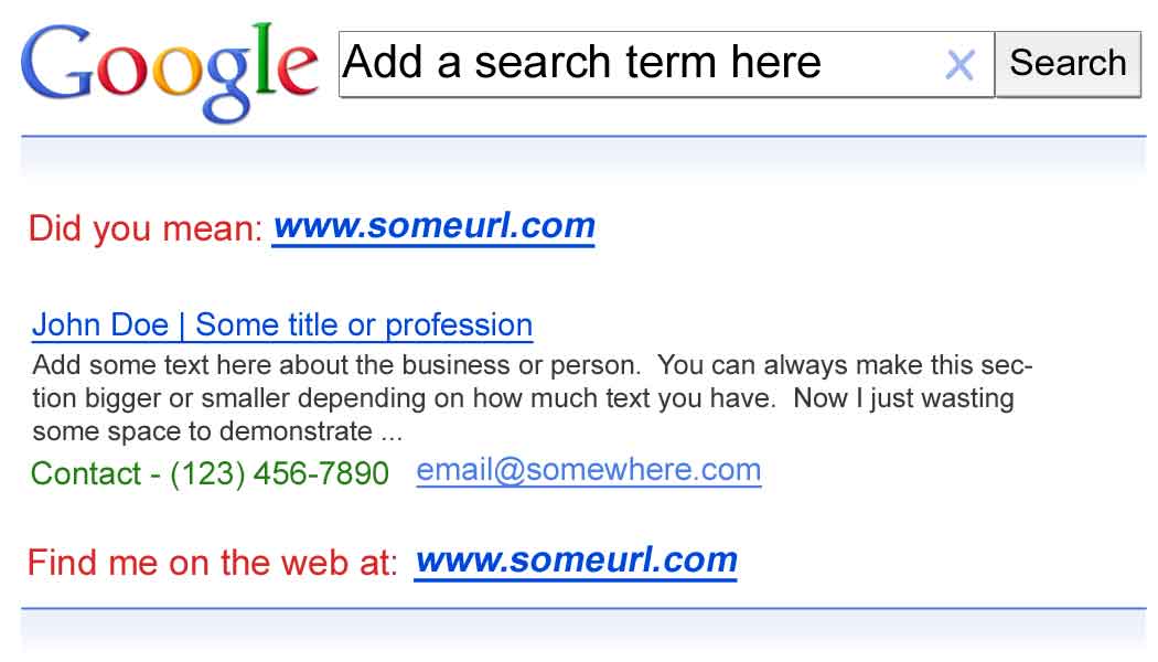 Phases of a Geek: Google Business Card