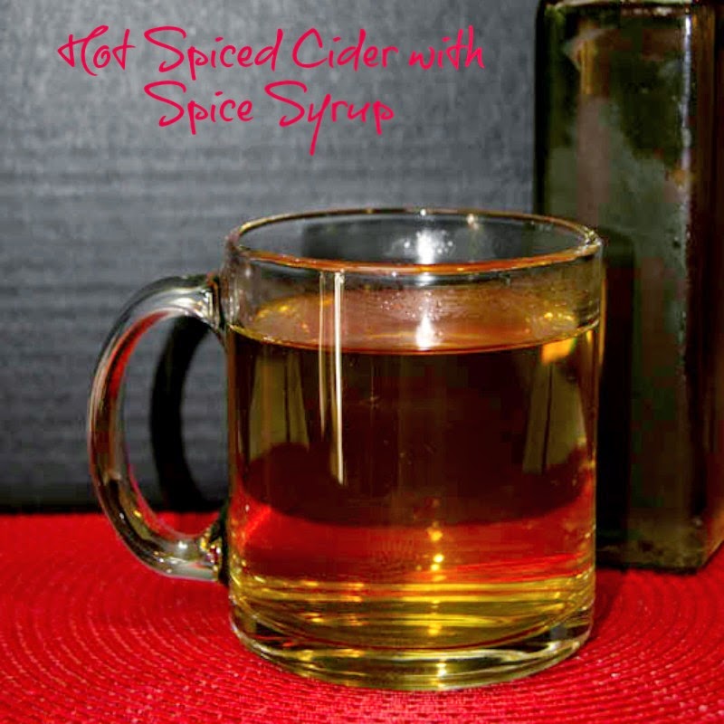 Adorned From Above Hot Spiced Cider with Spice Syrup for Friday's