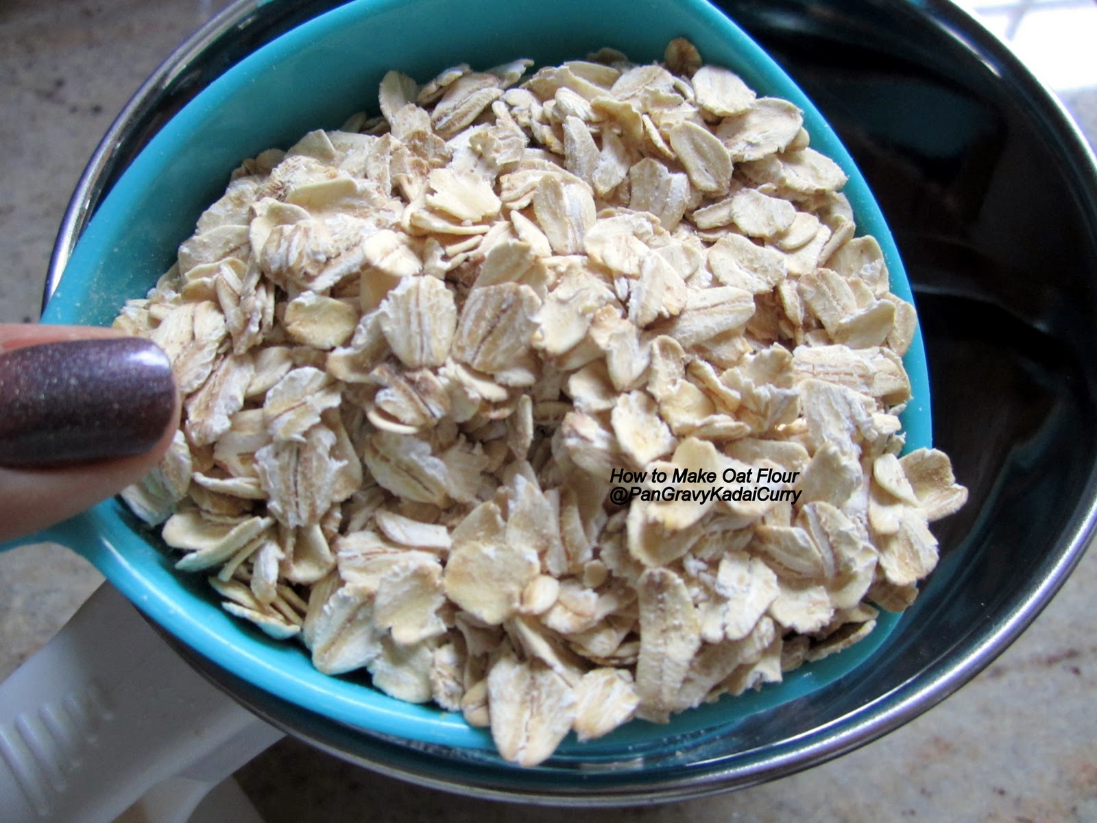 Pan Gravy Kadai Curry How to Make Oat Flour from OldFashioned Oats