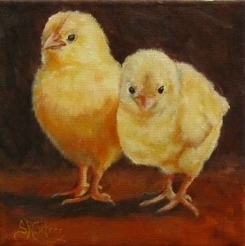 "Feed Store Bitties", two baby chicks- SOLD!