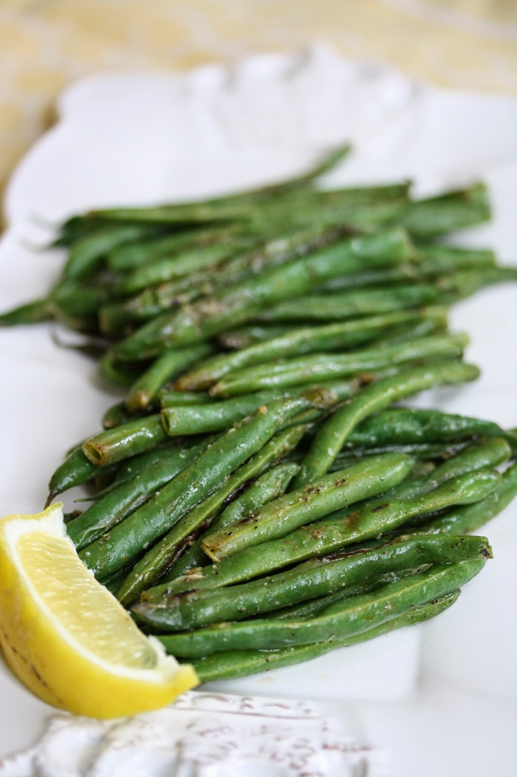 Hot Dinner Happy Home Sauteed Green Beans with Lemon