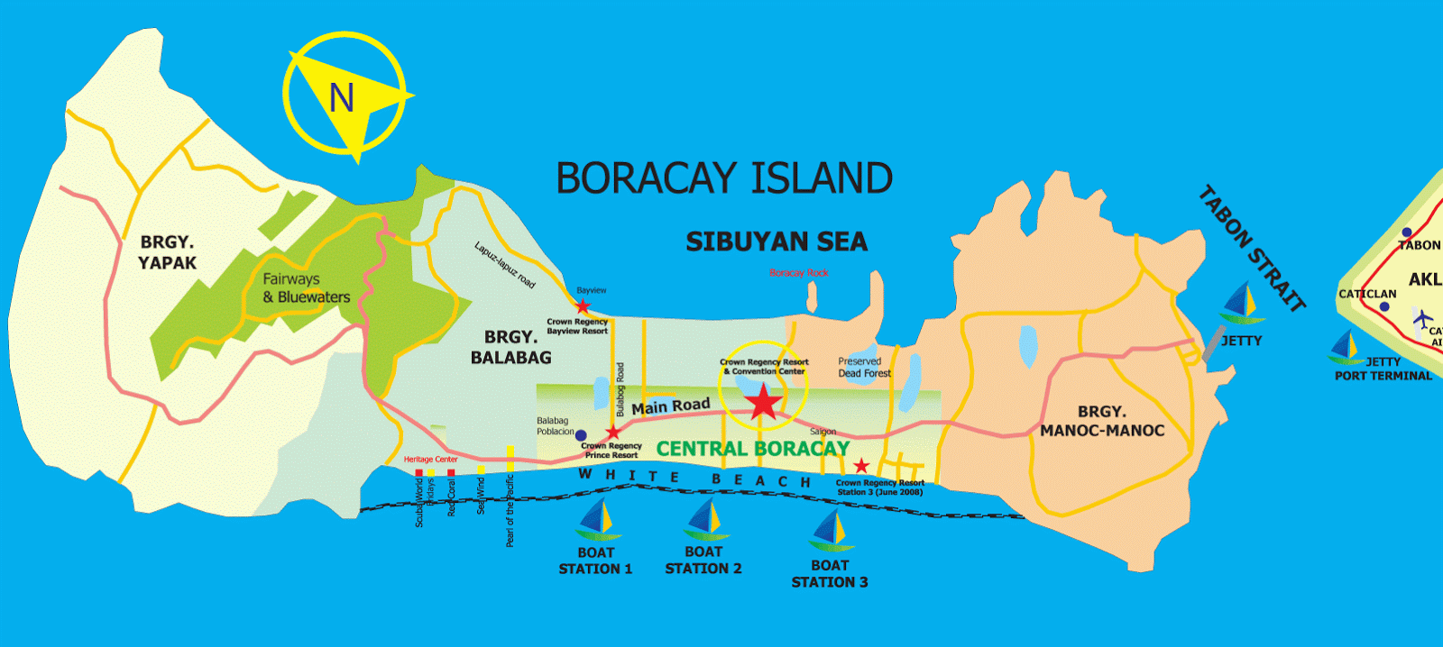 Boracay Island Map Boracay Island Map