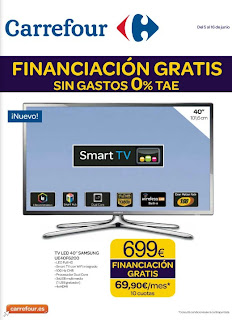 financiacion gratis carrefour junio 2013