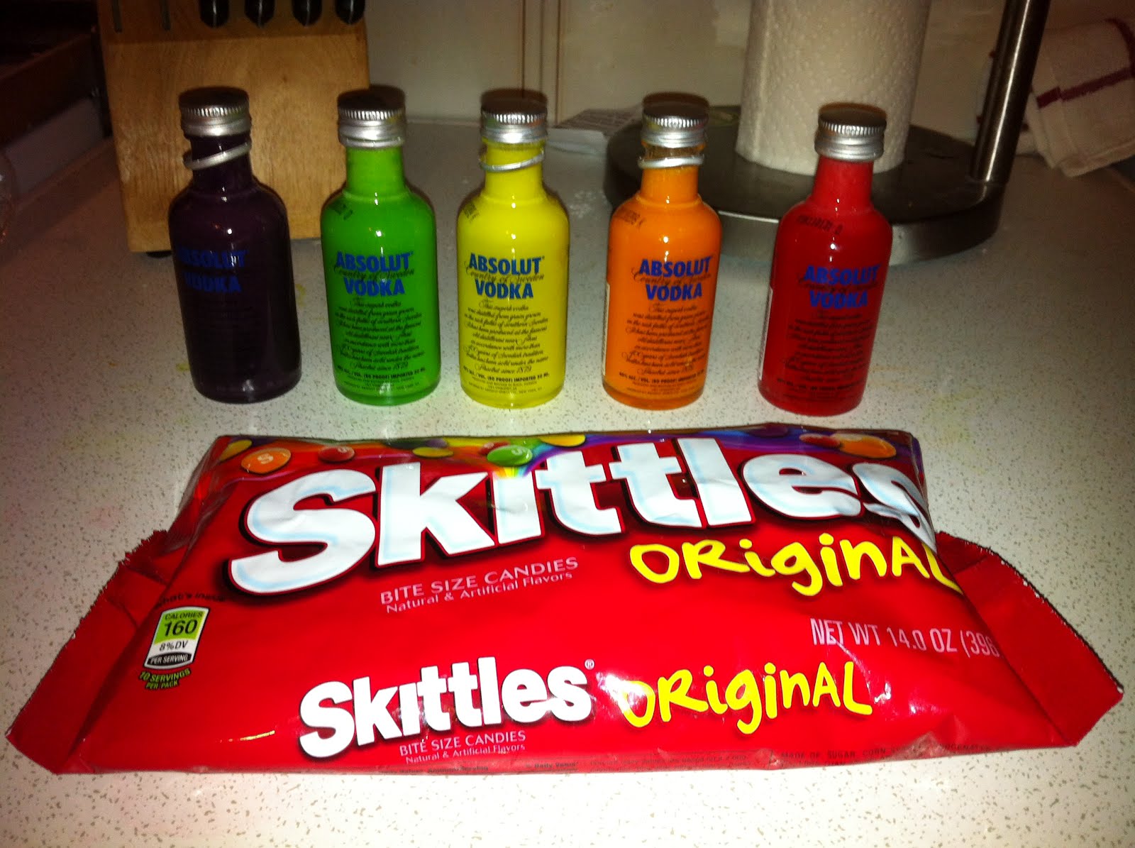 From New York to Italy Skittles Vodka