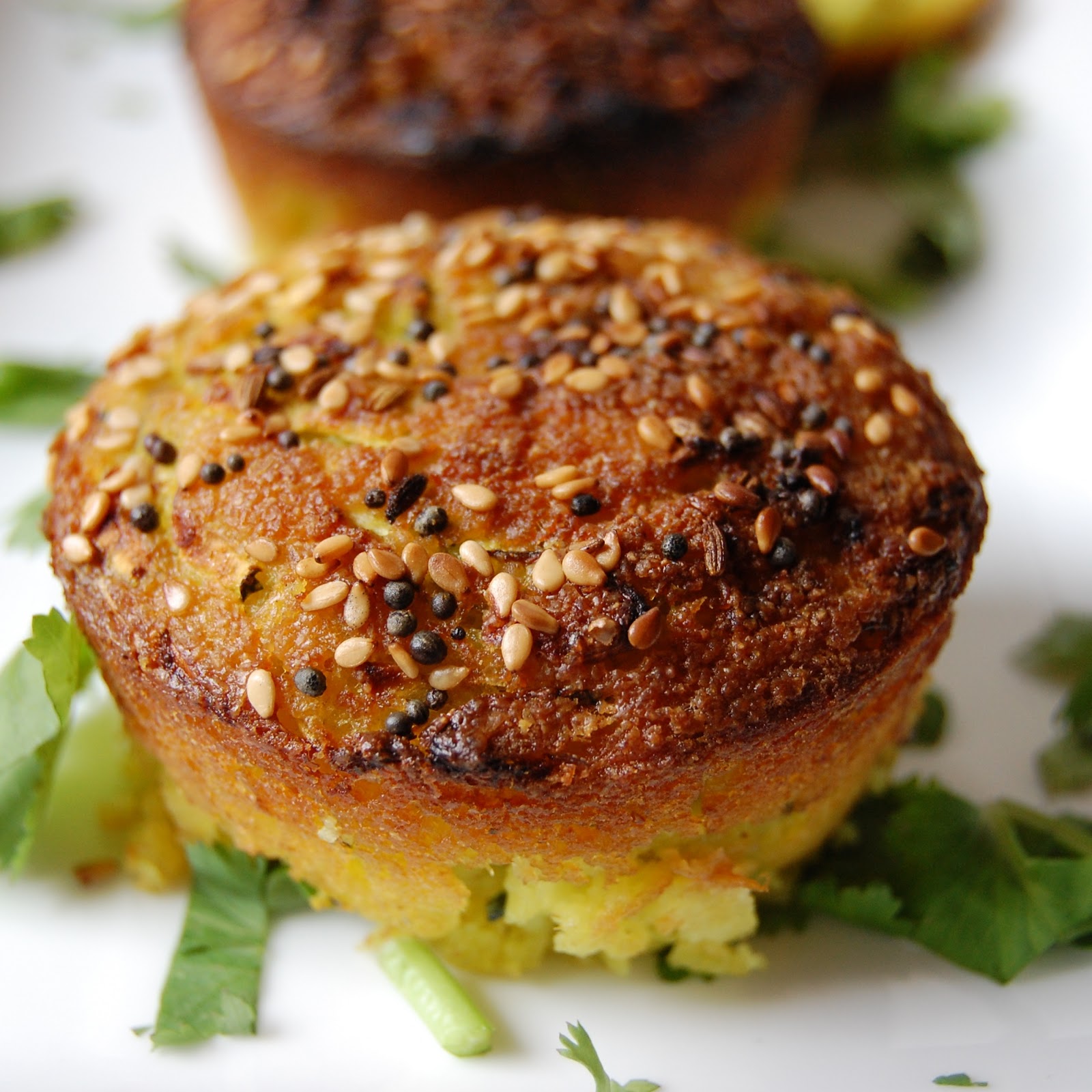 rabbit food rocks Zucchini Handvo (Savory Squash Cakes)